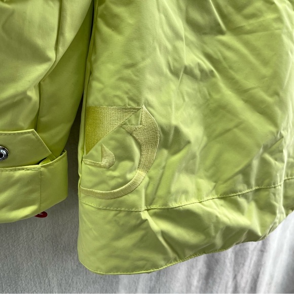 Burton DryRide Neon Green Women Ski Snow Jacket Sz Small Full Zip/Button Y2K - Picture 14 of 14